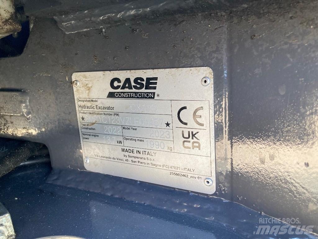 CASE CX 19 D Мини екскаватори < 7 т