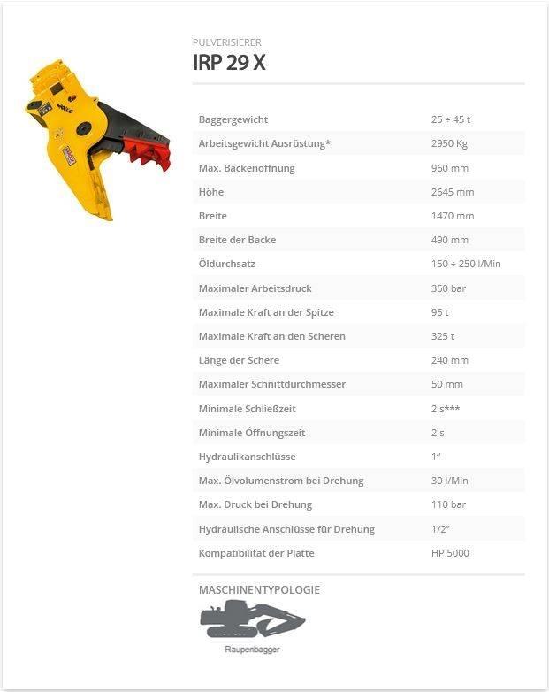 Indeco IRP 29 X строителни трошачки
