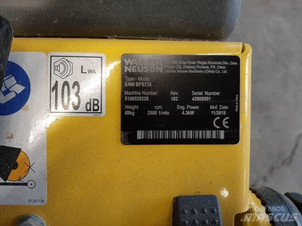 Wacker Neuson BFS735 Триони за скали и бетон