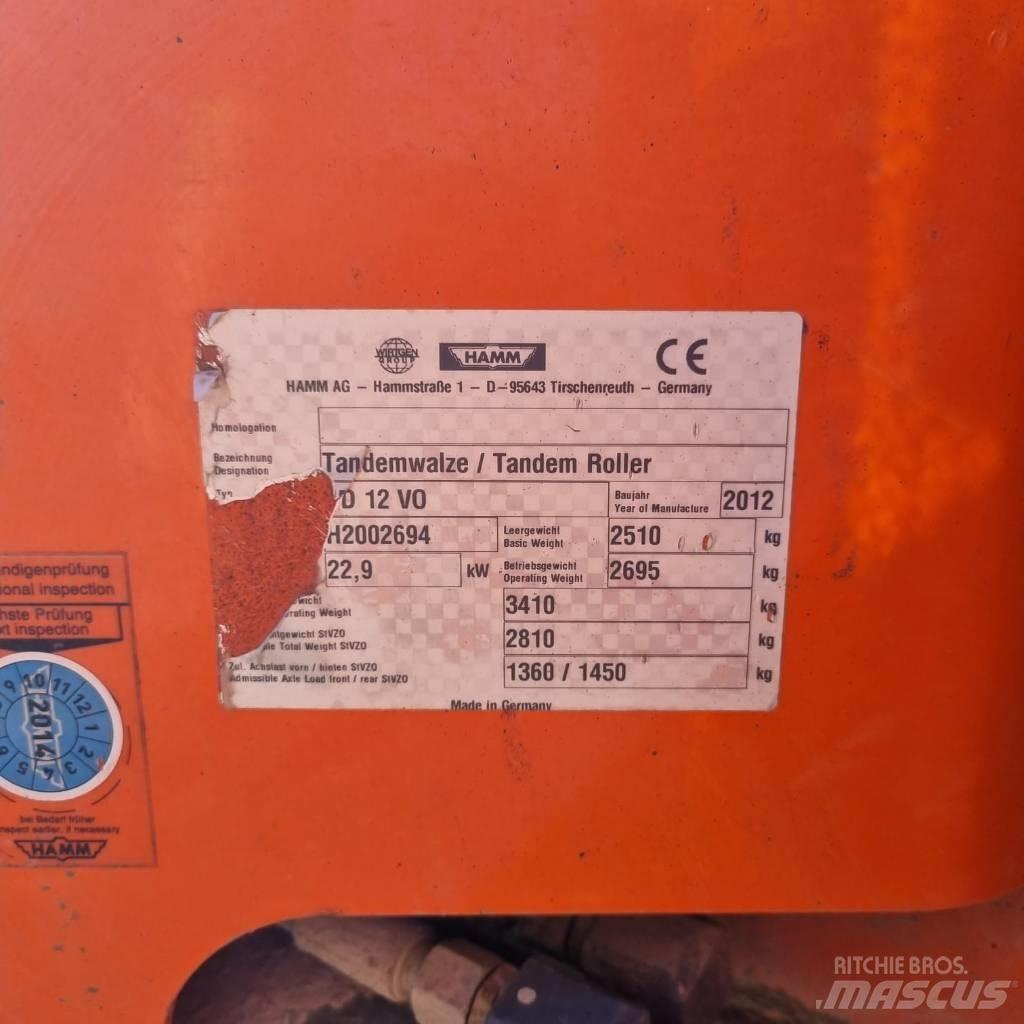 Hamm HD 12 VO Двойни барабанни ролки
