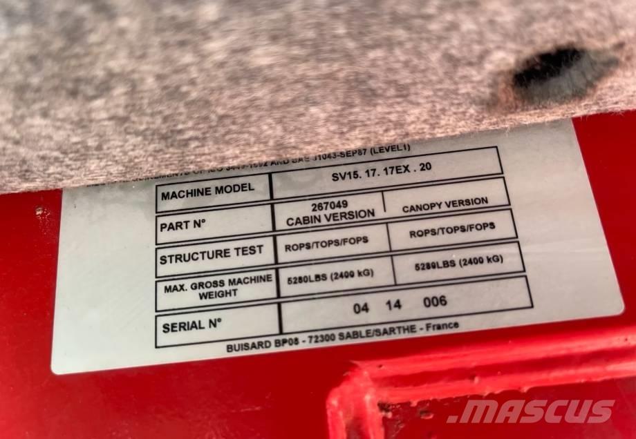 Yanmar SV15 Мини екскаватори < 7 т