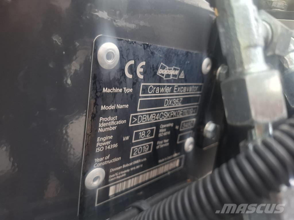 Doosan DX 35 Z Мини екскаватори < 7 т