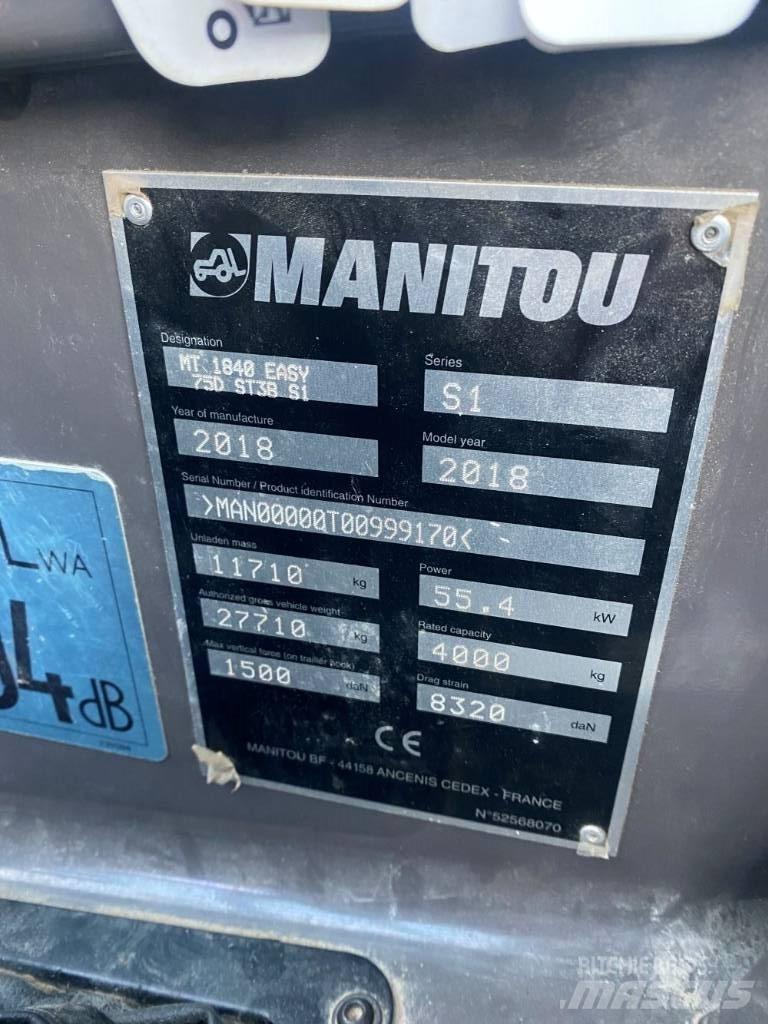 Manitou MT 1840 Телескопични товарачи