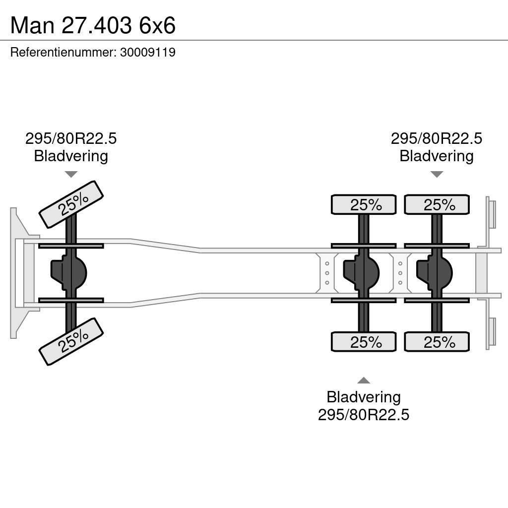 MAN 27.403 6x6 Шаси кабини