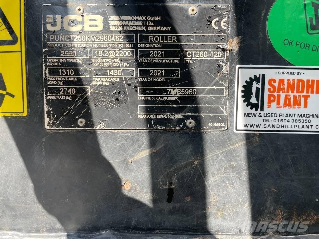 JCB CT 260-120 Двойни барабанни ролки
