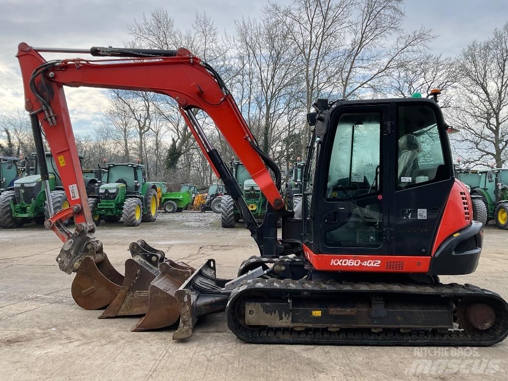 KUBOTA KX080 Средни екскаватори 7т - 12т