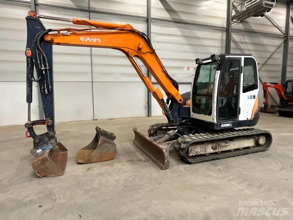 Kubota KX 080-3 Средни екскаватори 7т - 12т