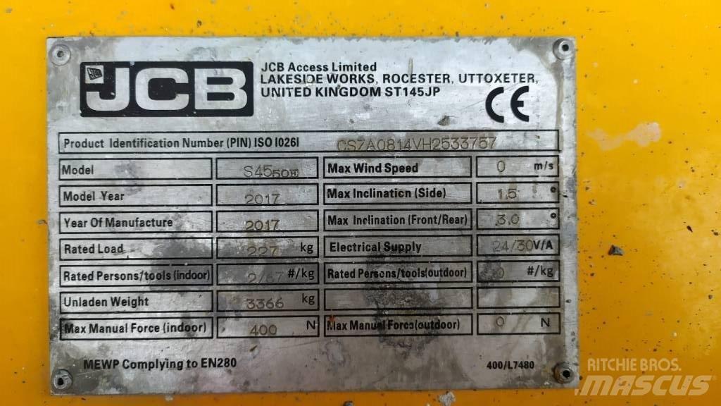 JCB S4550E Ножични работни платформи