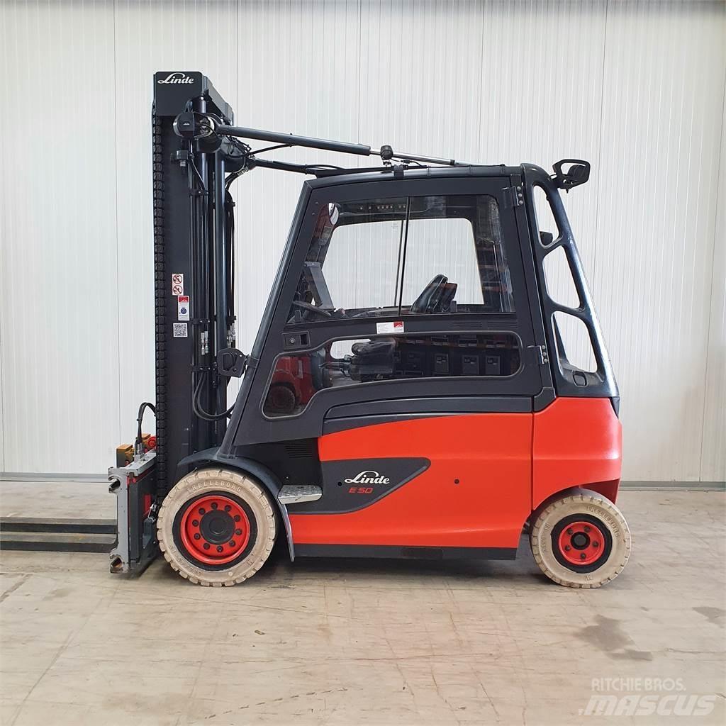 Linde E50HL Електрически вилични кари-повдигачи