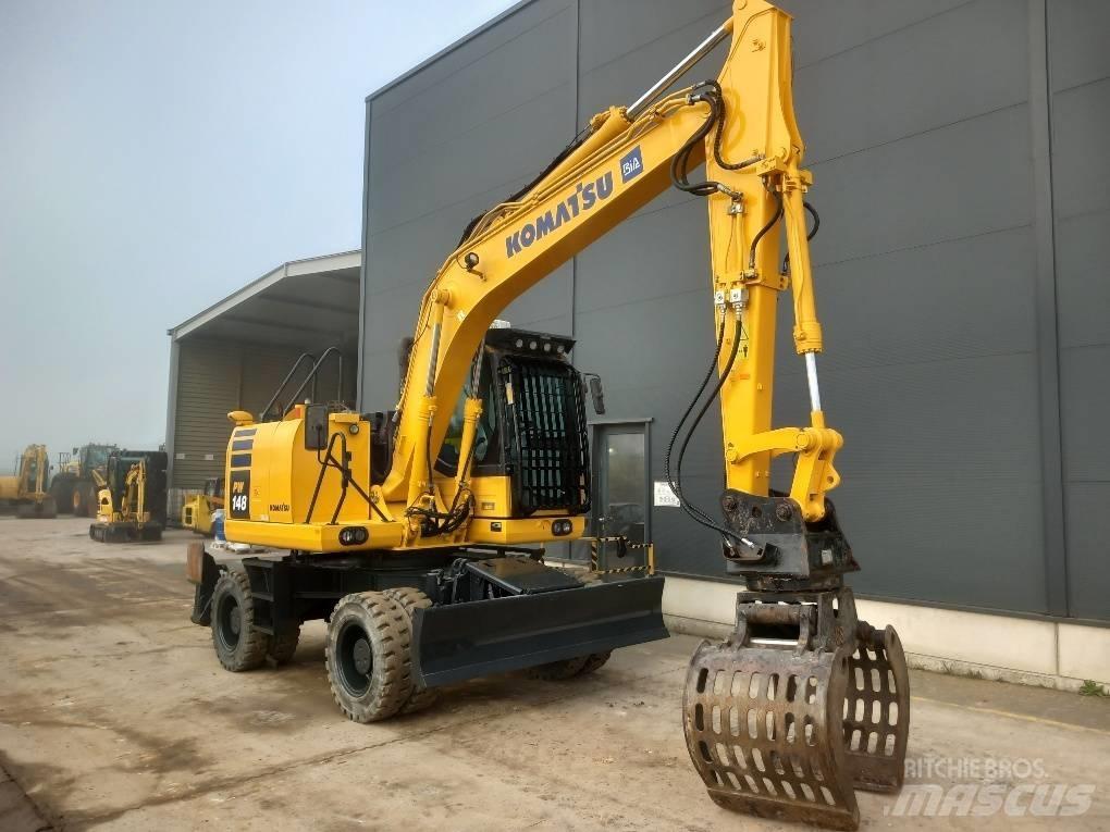 Komatsu PW148-10 Колесни екскаватори