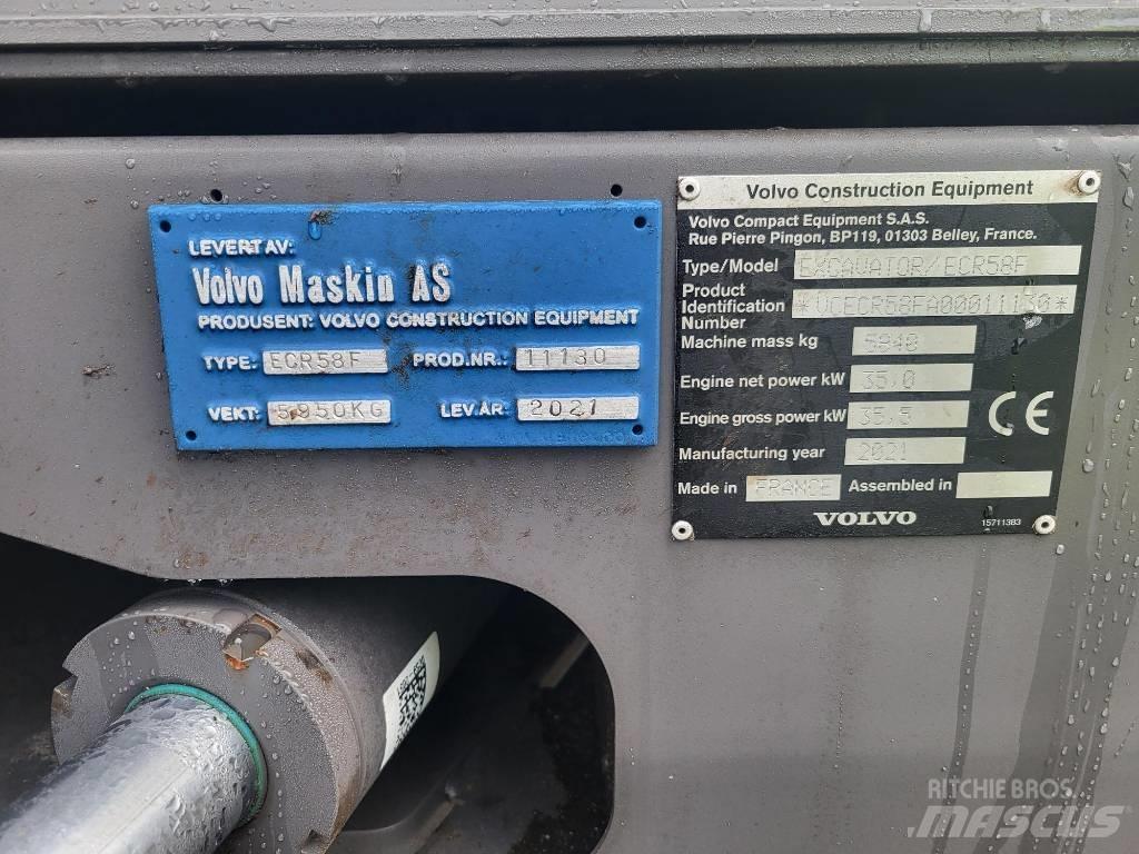 Volvo ECR58F Средни екскаватори 7т - 12т