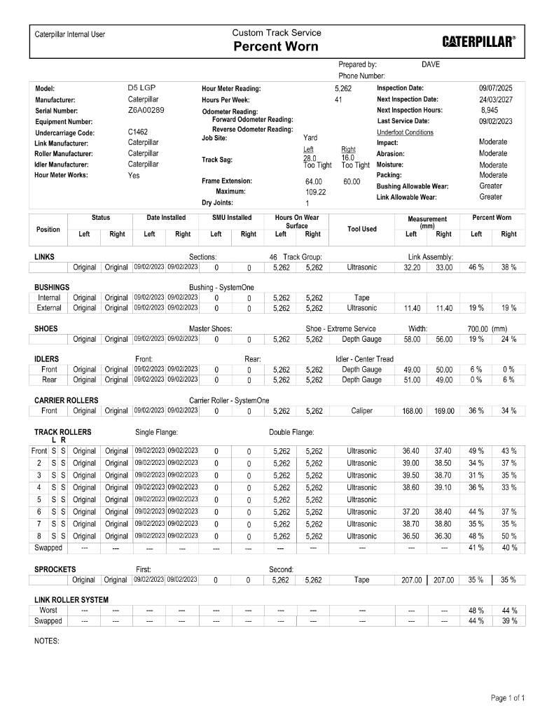 CAT D 5 LGP Верижни булдозери
