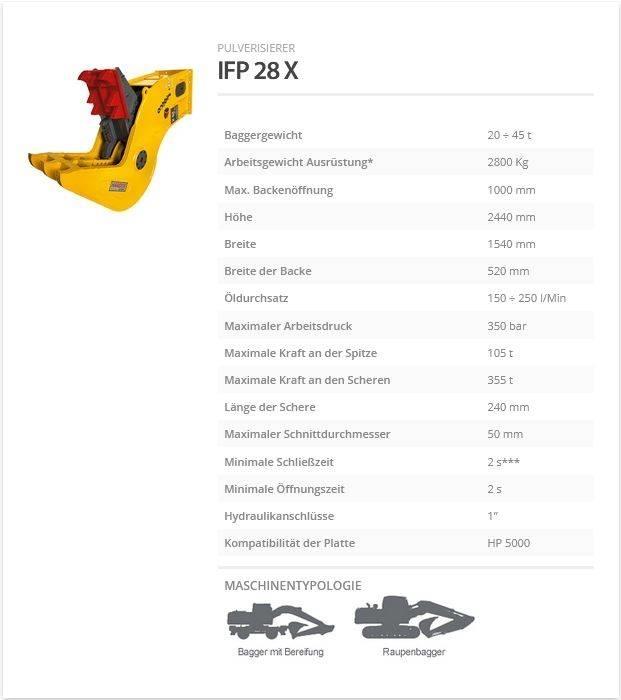 Indeco IFP 28 X строителни трошачки