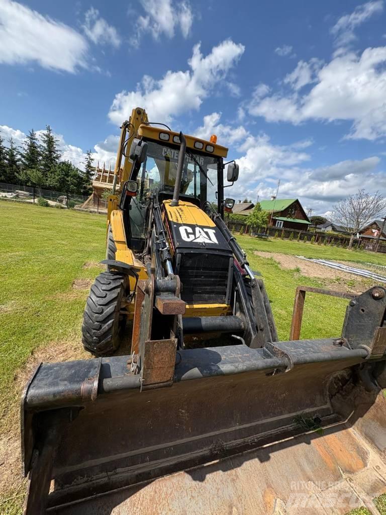 CAT 428 D 4x4 Товарач със заден ексватор