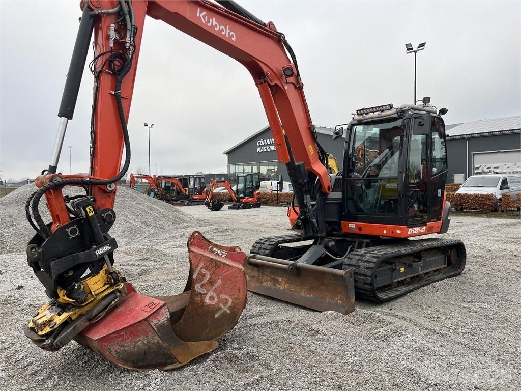 Kubota KX 080-4 Средни екскаватори 7т - 12т