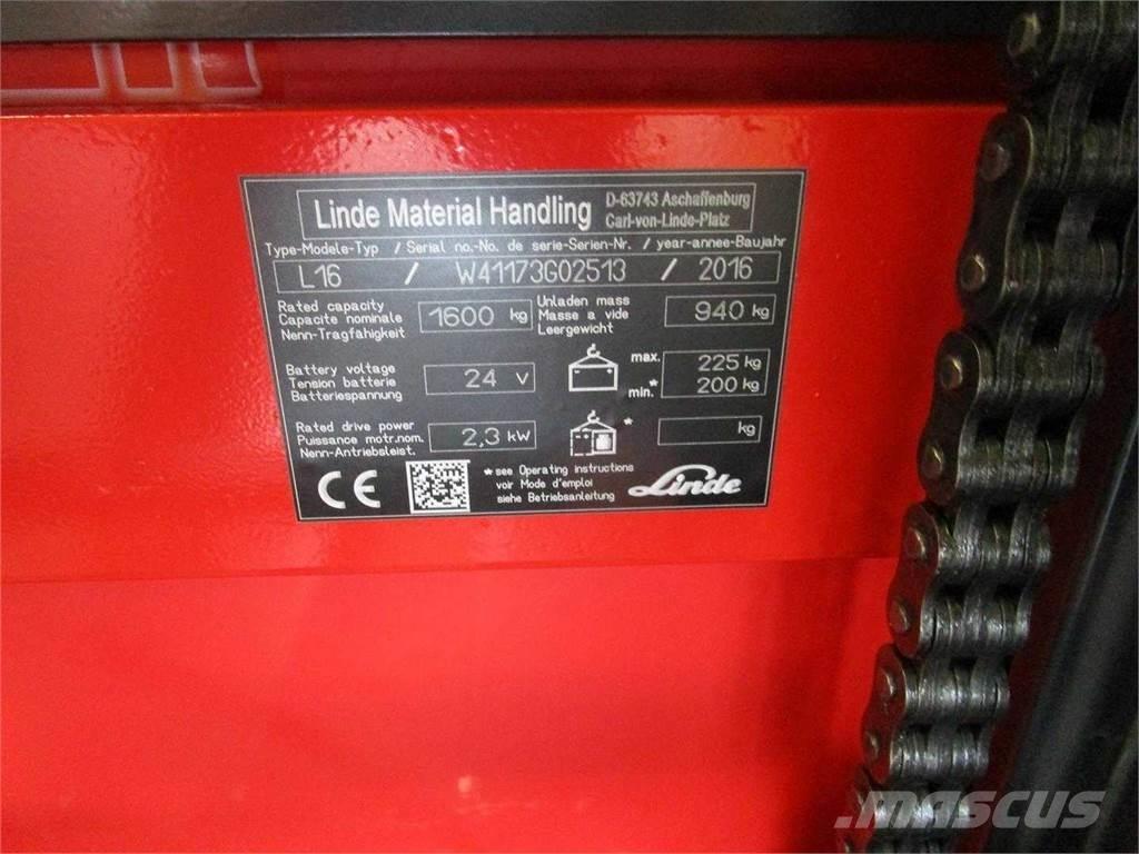 Linde L16I Самоходни товарачи