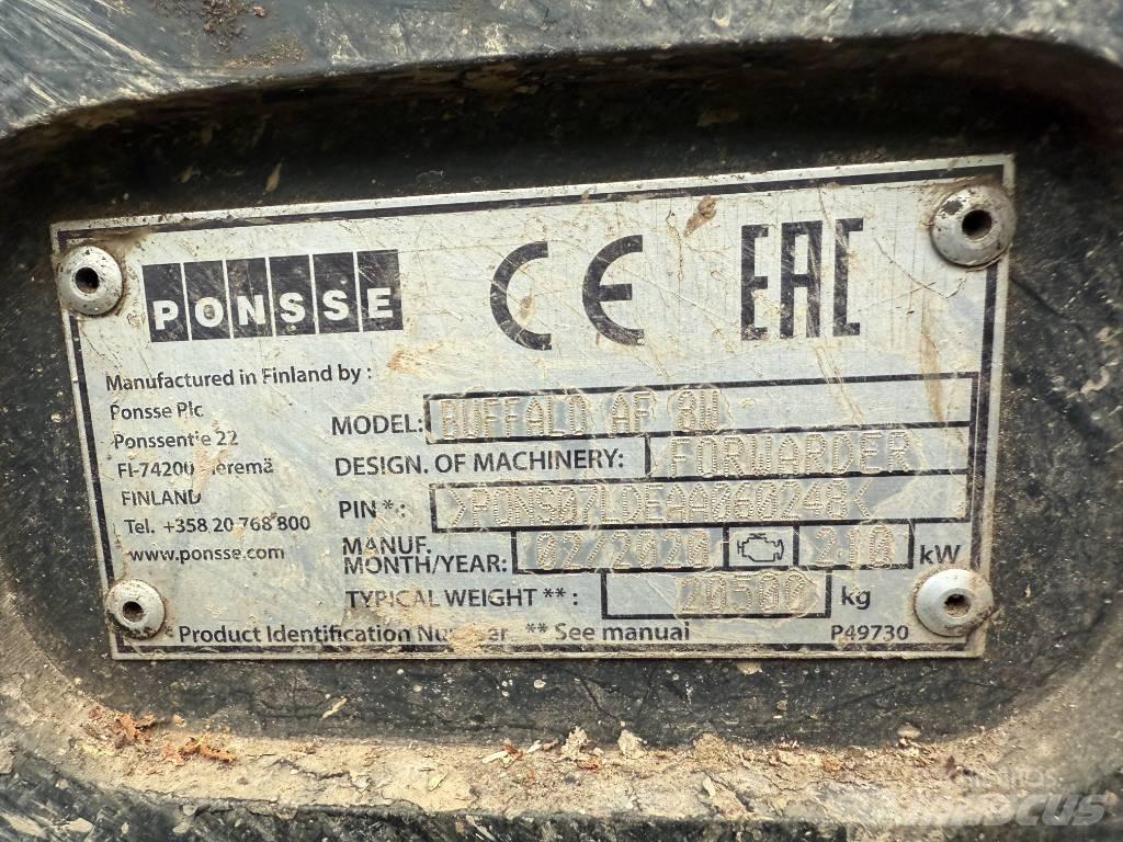 Ponsse BUFFALO AF 8W Форуардери
