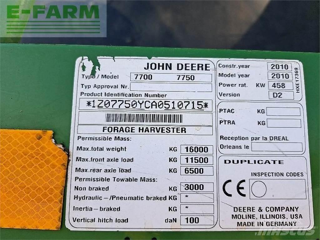 John Deere 7750 Самоходни фуражири