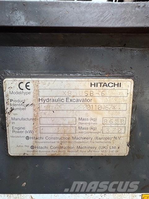 Hitachi ZX 85 USB-6 Средни екскаватори 7т - 12т