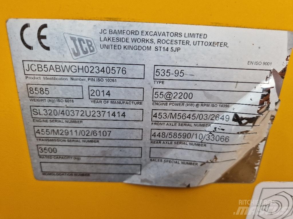 JCB 2014 JCB 535-95 Телескопични товарачи