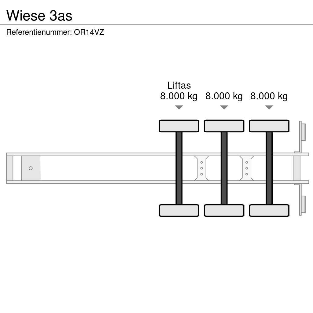 Wiese 3as Плоскоподови / Бордови полуремаркета
