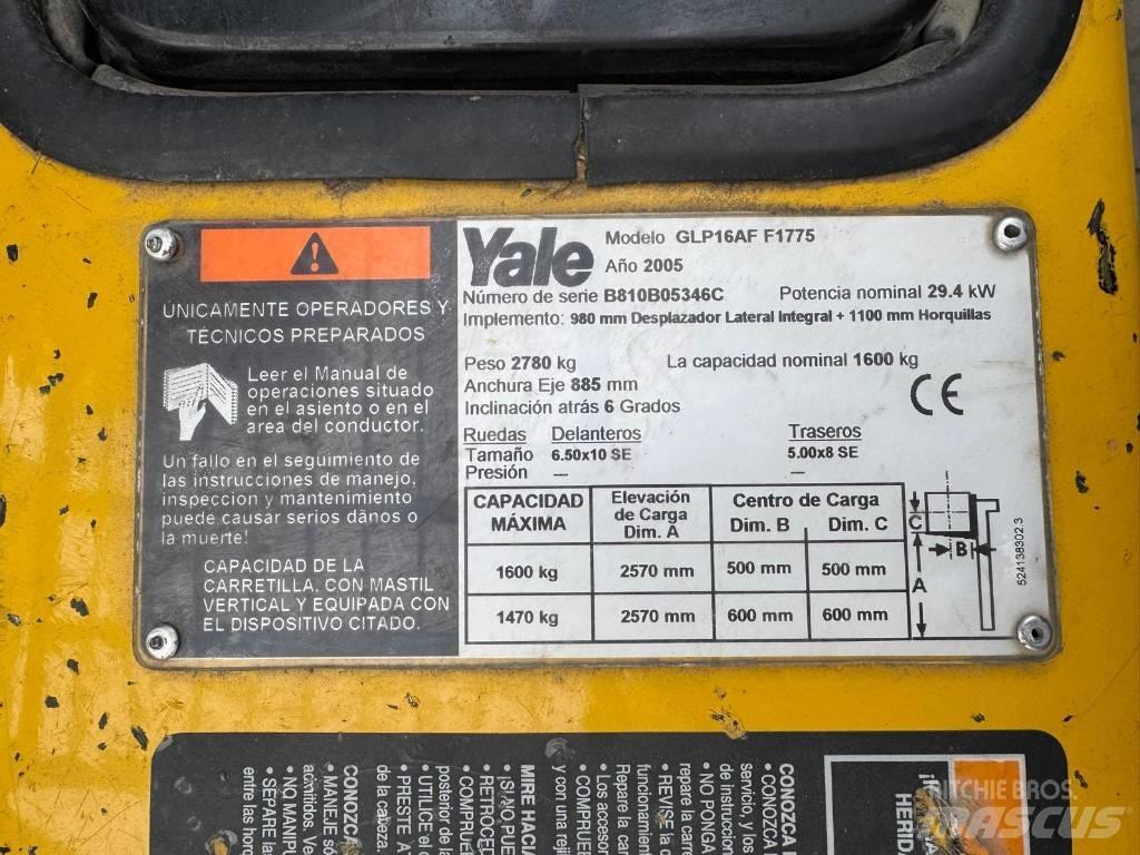 Yale GLP 16 AF F1775 Камиони с АГУ