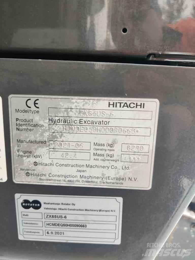 Hitachi ZX85US-6 Средни екскаватори 7т - 12т
