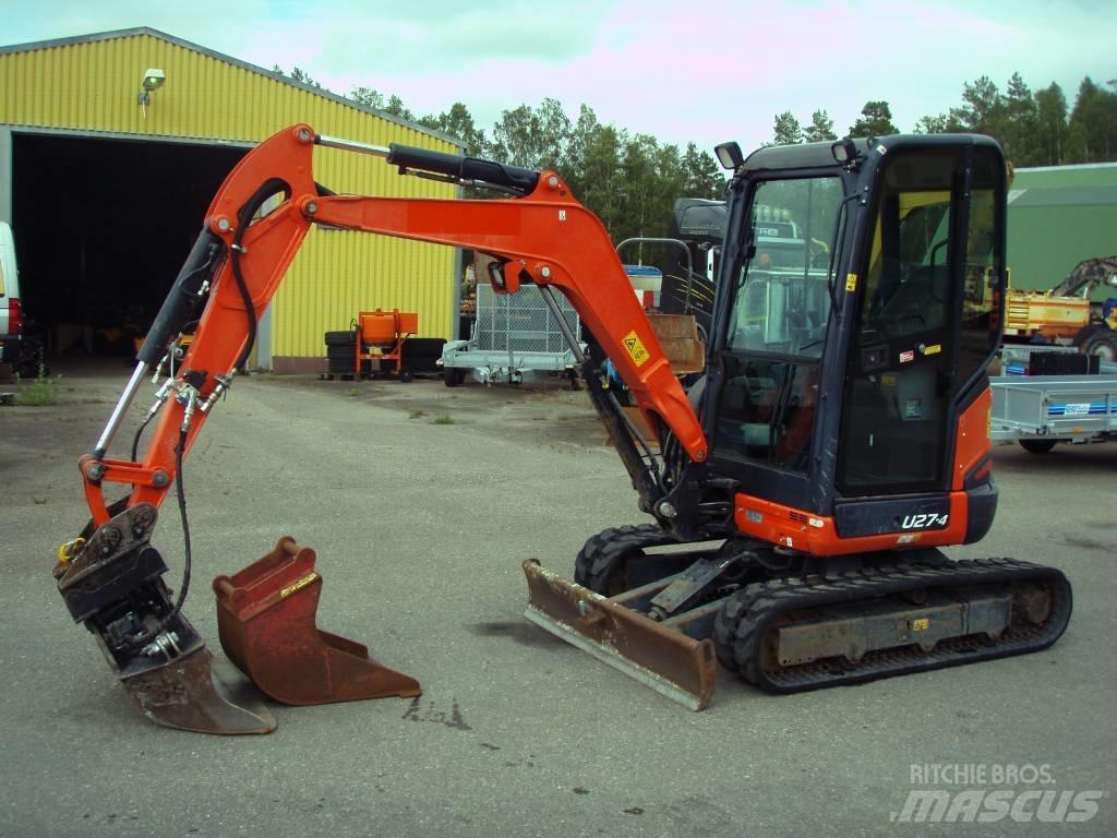 Kubota U 27-4 Мини екскаватори < 7 т