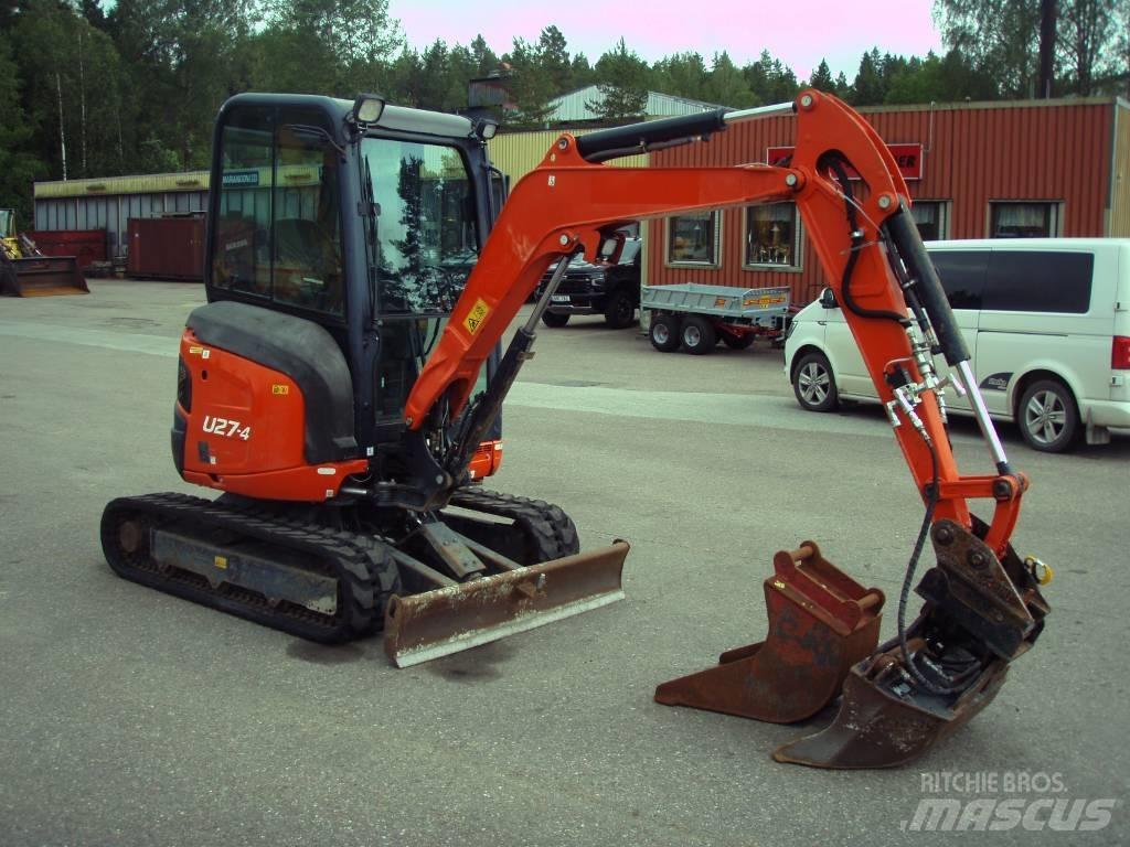 Kubota U 27-4 Мини екскаватори < 7 т