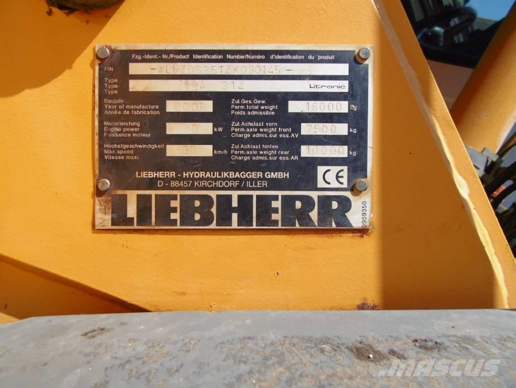 Liebherr A314 Колесни екскаватори