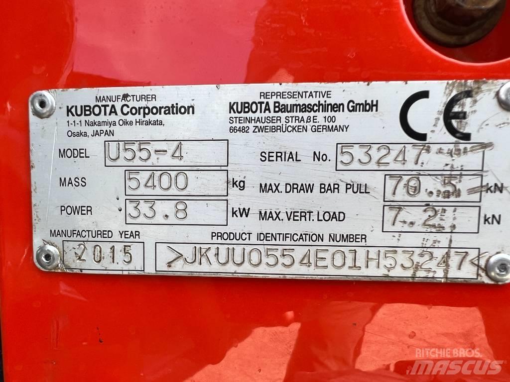 Kubota U 55-4 Мини екскаватори < 7 т