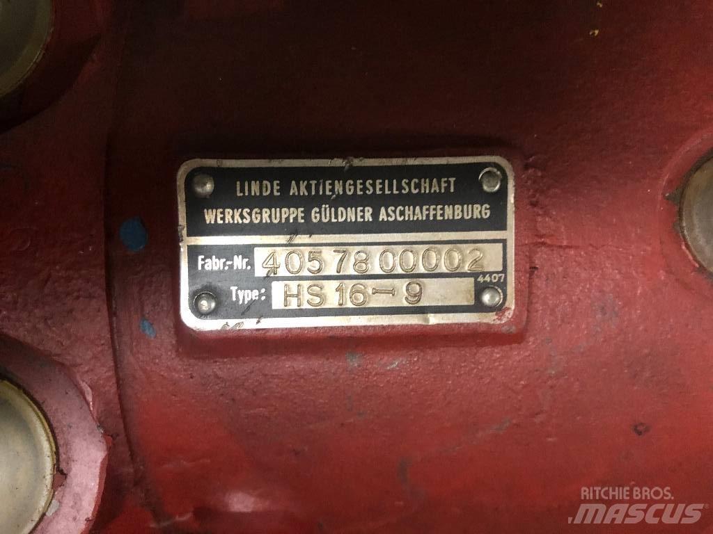 Linde HS16-9 Други компоненти