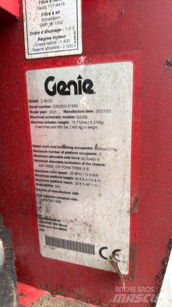 Genie Z 45 Съчленени стрелови подемници