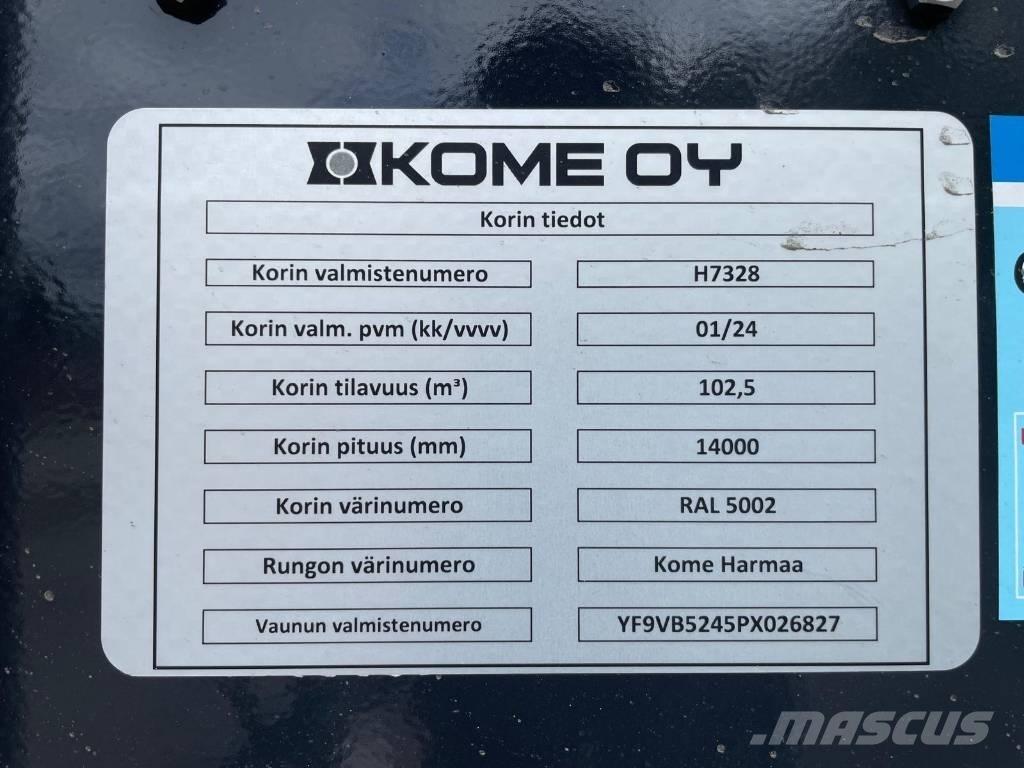 Kome BMPV-5i Ремаркета за дървени стърготини
