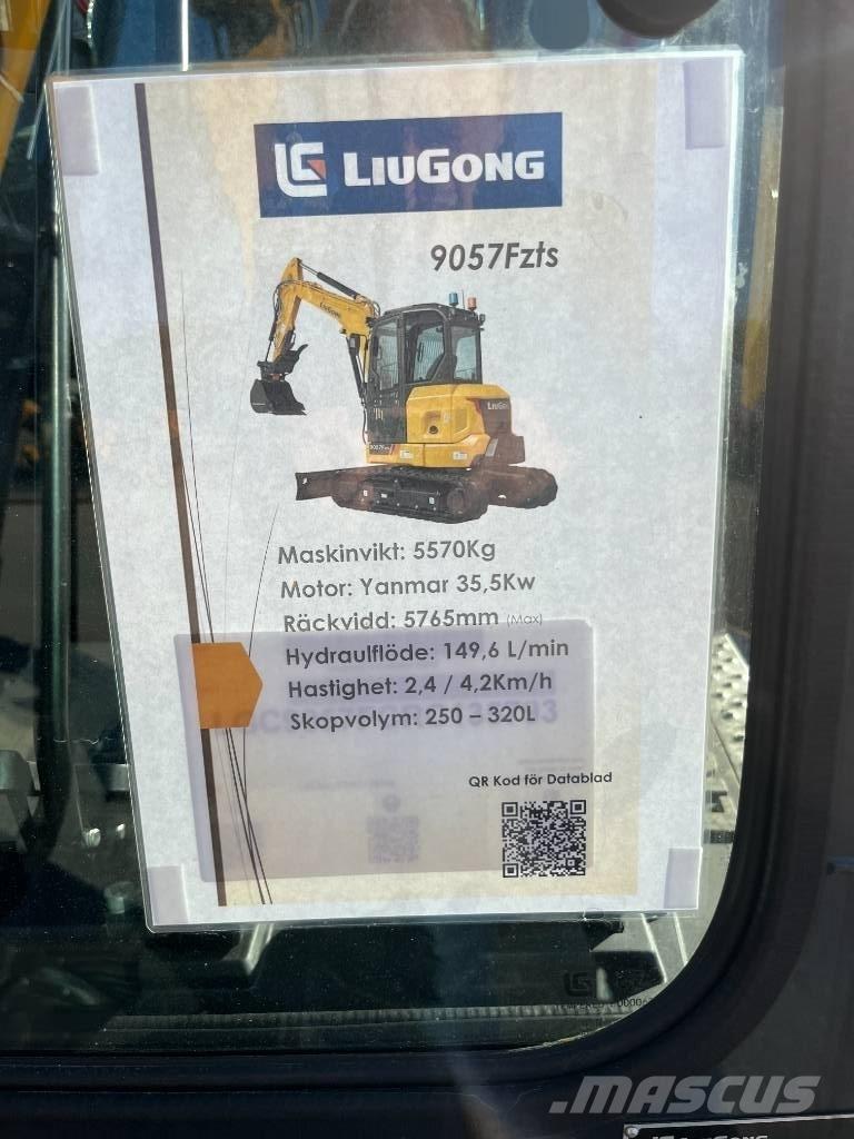 LiuGong 9057 FZTS Мини екскаватори < 7 т
