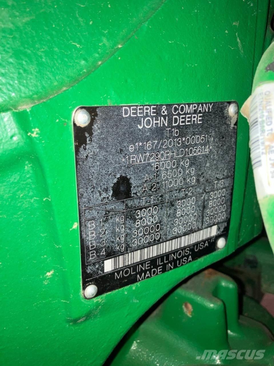 John Deere 7290R Трактори