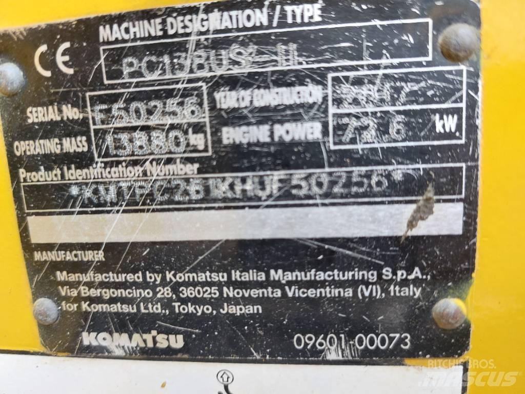 Komatsu PC138US-11 Верижен екскаватор