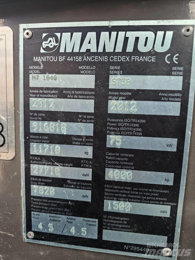 Manitou MT1840 Телескопични товарачи