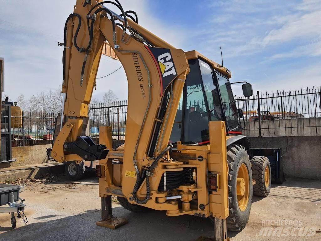CAT 442 D 4x4 Товарач със заден ексватор