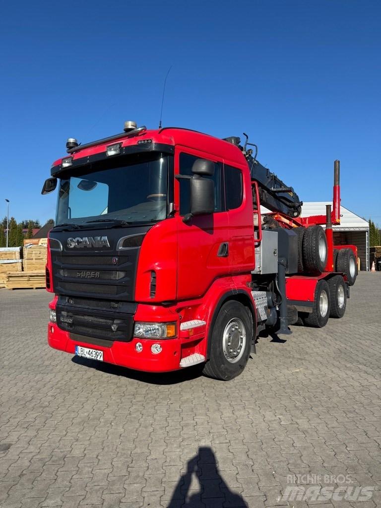 Scania R 560 За превоз на дървени трупи