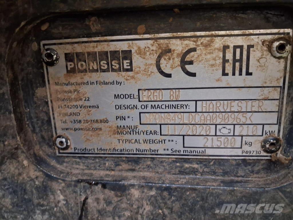 Ponsse Ergo 8W Харвестери