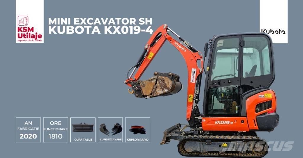 Kubota KX 019-4 Мини екскаватори < 7 т