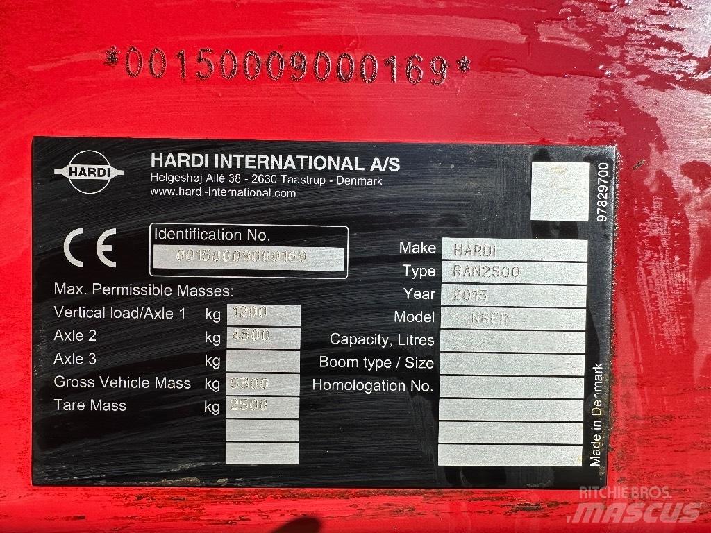 Hardi Ranger 2500 Прикачни пръскачки
