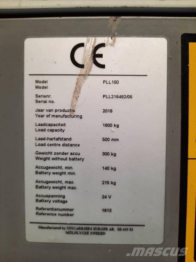 UniCarriers PLL180 Нископовдигач