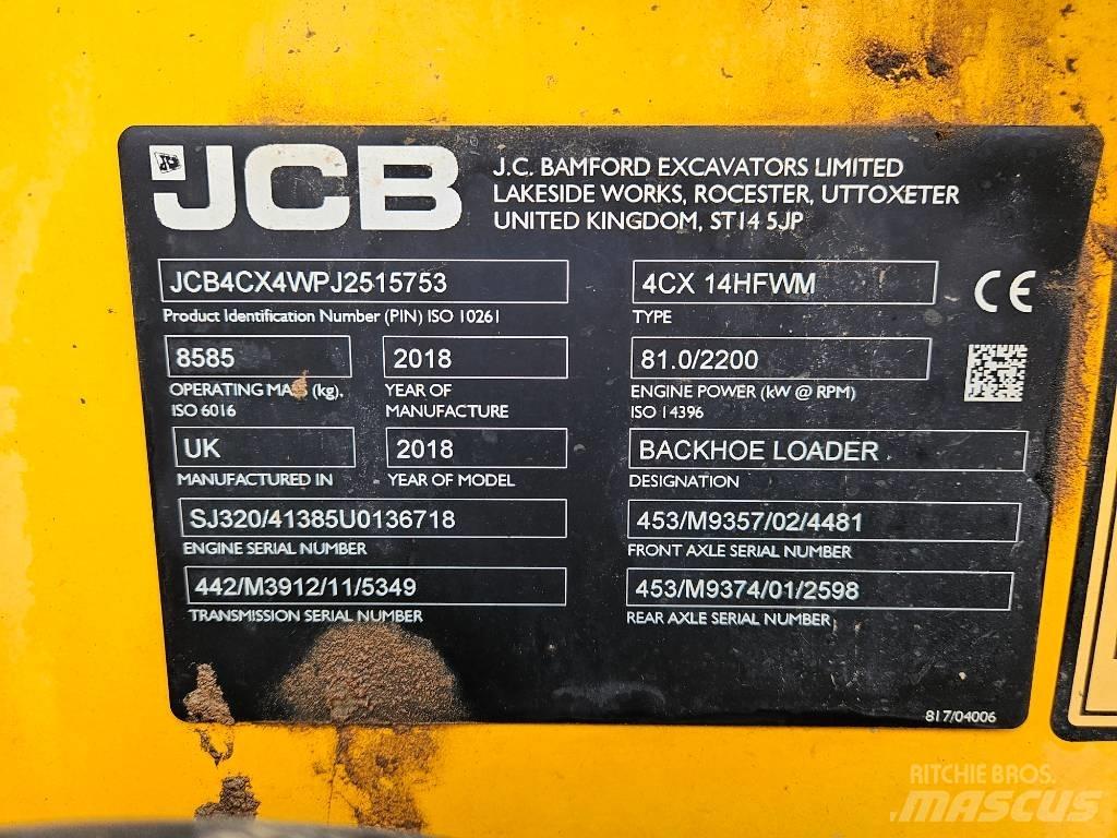 JCB 4 CX Товарач със заден ексватор