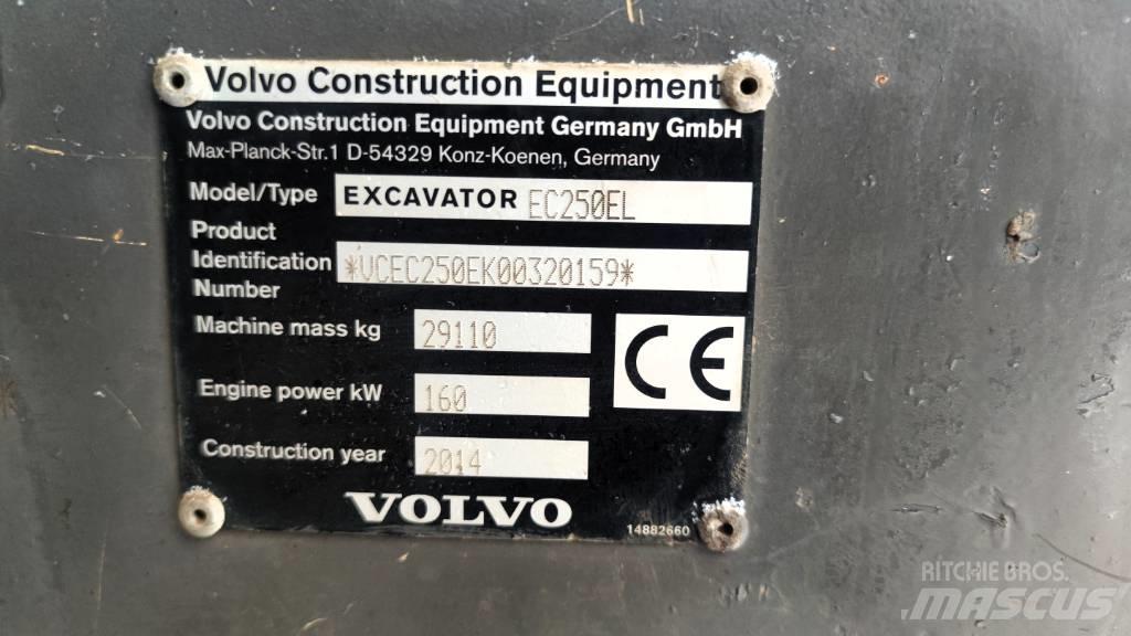Volvo EC 250 EL Верижен екскаватор
