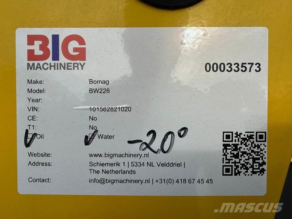 Bomag BW226 Еднобарабанни ролки
