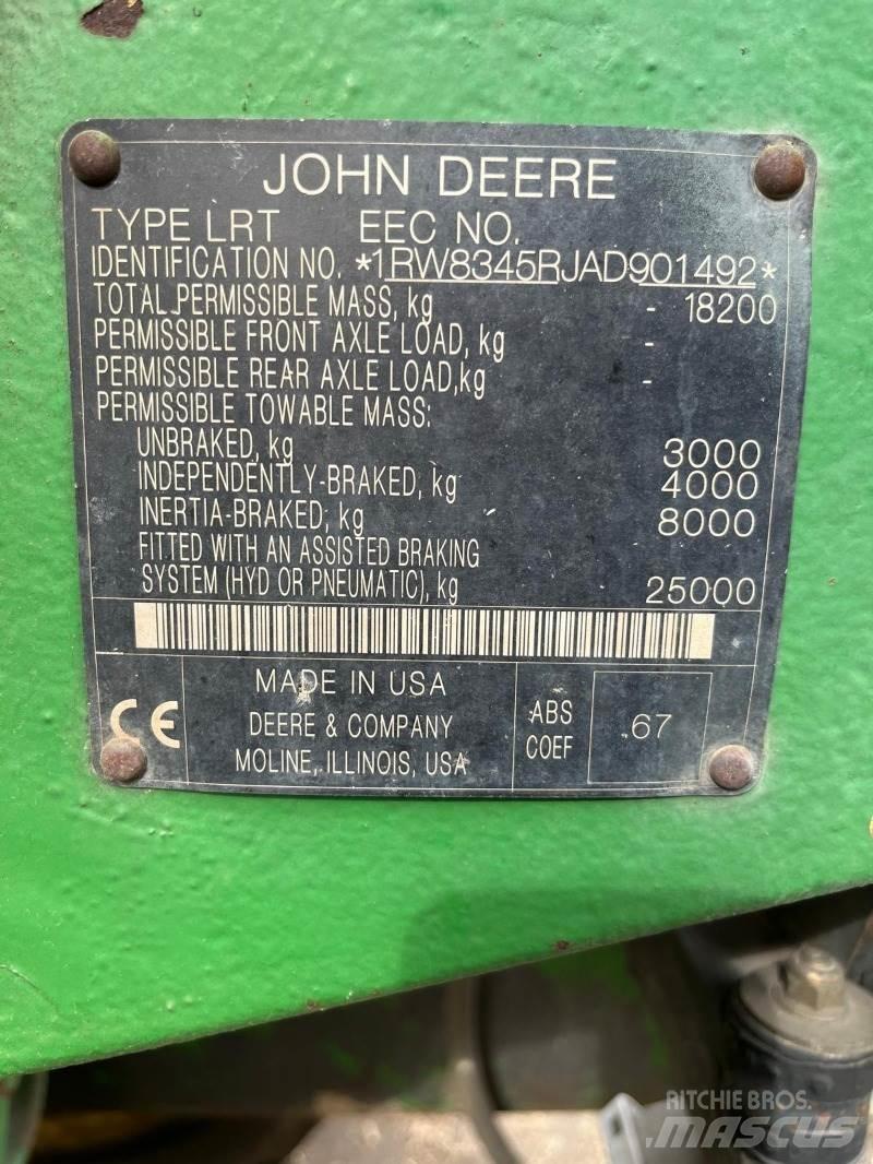 John Deere 8345RT Верижни кранове
