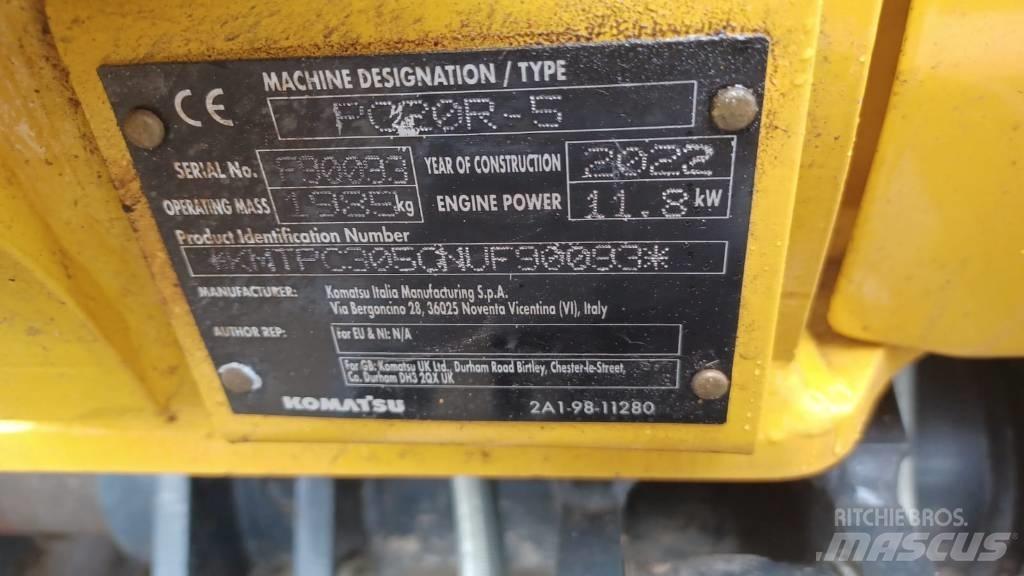 Komatsu PC 20 MR-5 Мини екскаватори < 7 т