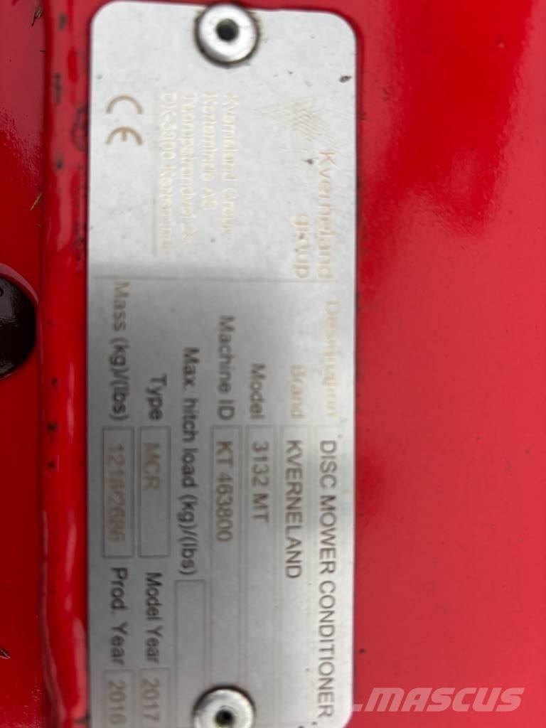 Kverneland 3132 MT Кондиционери за косачки